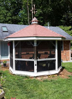 Ellington Woodworks Example Eyebrow Porch Roof